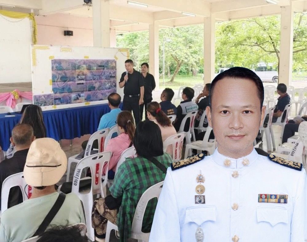 นายก ทต.หงาว เร่งประชุมโครงการขุดลอกลำน้ำฝายน้ำหงาว เตรียมรับมืออุทกภัยช่วยเกษตรกร