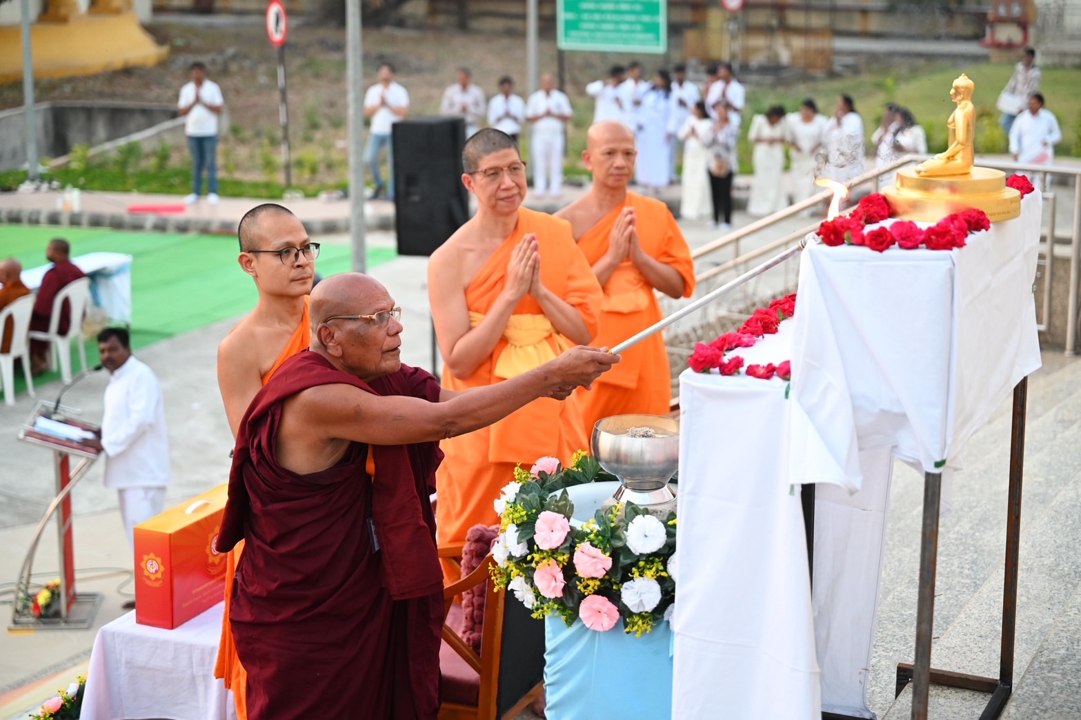 มหาสังฆทาน 135 รูป ณ นาคปูร์ เชื่อมศรัทธาไทย–อินเดีย รำลึก 135 ปี รำลึกผู้นำฟื้นฟูพุทธศาสนา