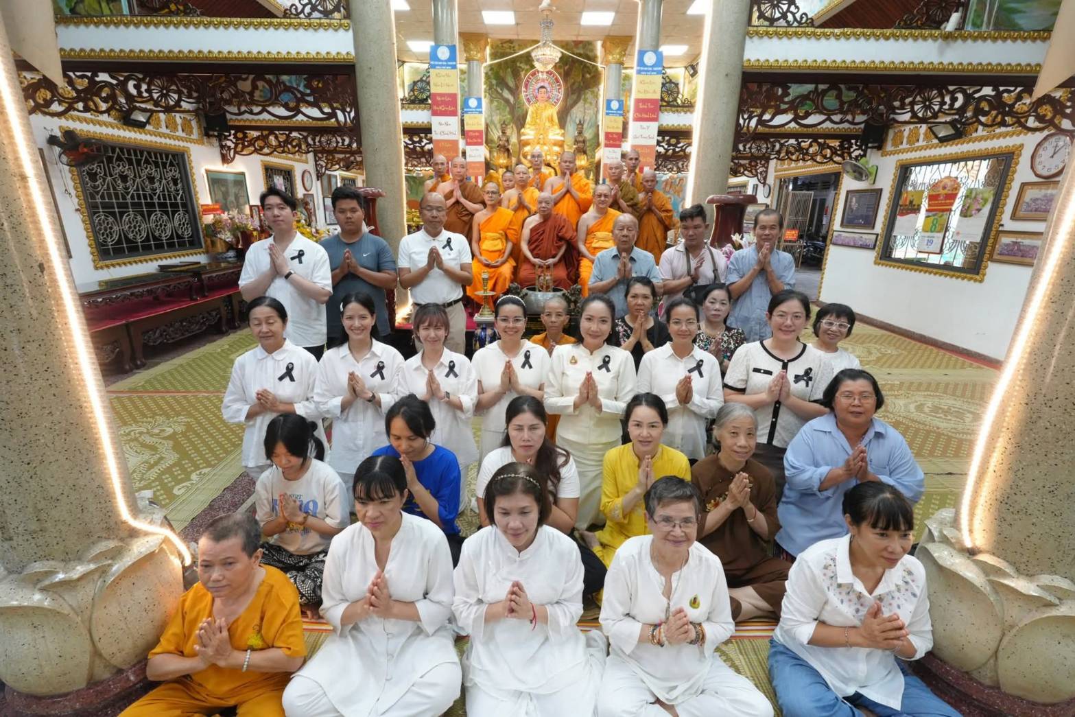 คณะสงฆ์เวียดนามร่วมมูลนิธิธรรมกาย จัดพิธีถวายพระราชกุศลสมเด็จพระพันปีหลวง