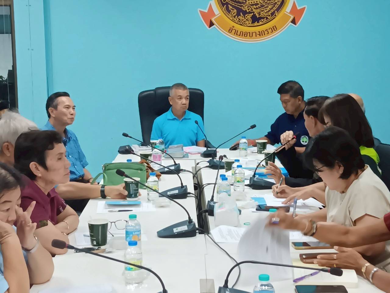 พันตรีประวีร์ จินดาวรรณ ประธานวุฒิอาสาธนาคารสมองนนทบุรี ร่วมประชุมขับเคลื่อนแผนพัฒนาองค์กรและพื้นที่